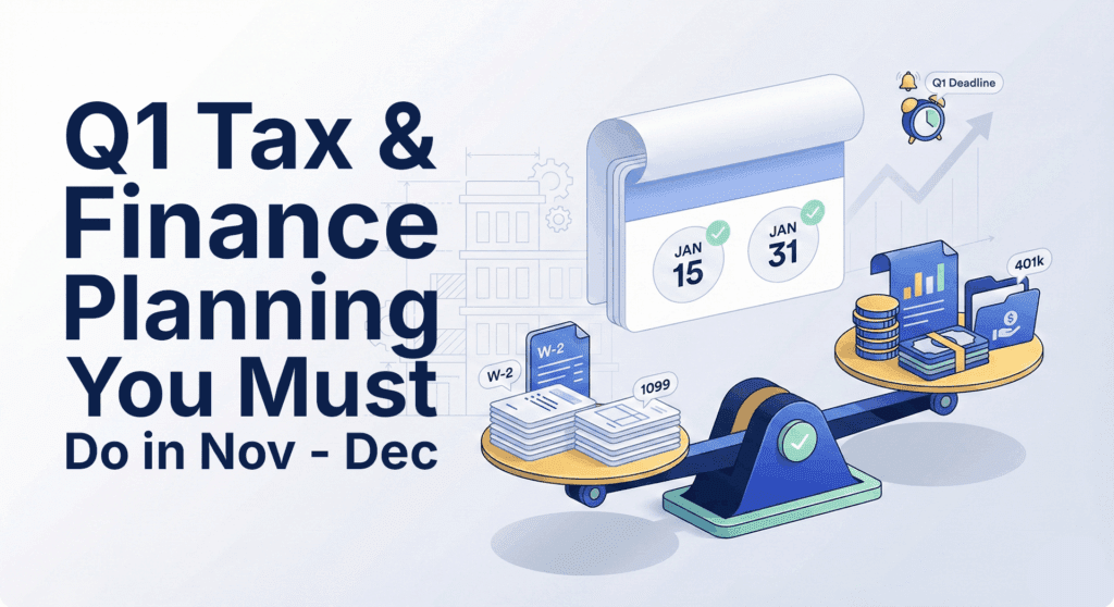 The Q1 Trap: Why Clever Founders Do Their “January” Tax & Finance Planning in November – December